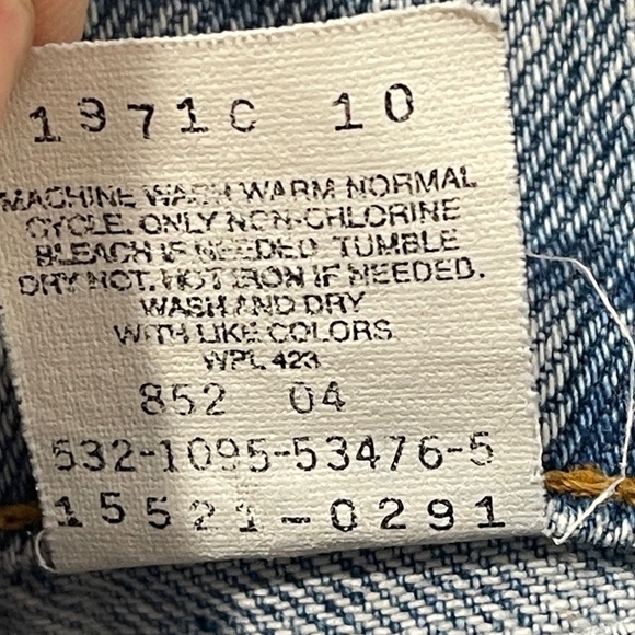 90's Vintage Levi's 521 Tapered Fit Tapered Leg Lightwash High Waisted Jeans 16 - Picture 5 of 9